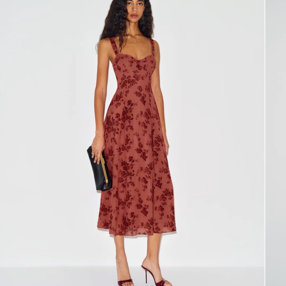 Reformation Lela Dress Pink - Size 8